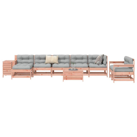 ZNTS 10 Piece Garden Sofa Set Solid Wood Douglas Fir 3250638