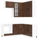 Kitchen Unit PORTO 8 pcs Brown Oak Engineered Wood 3438428