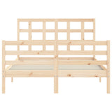 Bed Frame without Mattress 120x200 cm Solid Wood 3193981