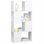 Book Cabinet Room Divider White 60x24x124.5 cm Engineered Wood 809080