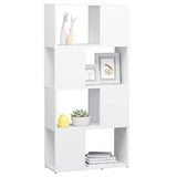 Book Cabinet Room Divider White 60x24x124.5 cm Engineered Wood 809080