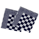 ZNTS 20 Piece Towel Set Blue and White Cotton 136289