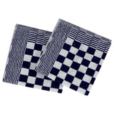 ZNTS 20 Piece Towel Set Blue and White Cotton 136289