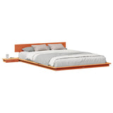Bed Frame Brown 150 x 200 cm Wood 872397