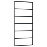 Sliding Door with Hardware Set ESG Glass&Aluminium 90x205 cm 3081952