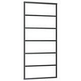 Sliding Door with Hardware Set ESG Glass&Aluminium 90x205 cm 3081952