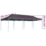 Folding Pop-up Party Tent 3x9 m Anthracite 44980