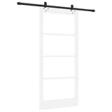 Sliding Door ORKDAL White and Black 93 x 202 cm 3332176