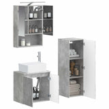Bathroom Furniture Set 4 pcs Concrete Grey 3407442