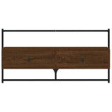 TV Cabinet Wall-mounted Brown Oak 100.5x30x51 cm Engineered Wood 833462