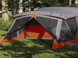 Camping Tent with Porch 4-Person Orange Waterproof 94538