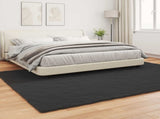 Anti-Slip Faux Rabbit Fur Rug OLITE Black 200 x 280 cm 42021727