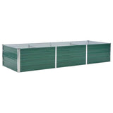 44843 Garden Raised Bed Galvanised Steel 240x80x45 cm Green