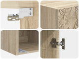 Cabinet Set 2 pcs Sonoma Oak 33 x 34.5 x 90 cm Engineered Wood 3416729