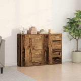Sideboard 2 pcs Old Wood 60 x 31 x 84 cm Engineered Wood 3334311