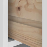 Hall Tree SANDNES White 45x40x159.5 cm Solid Wood Pine 4010483