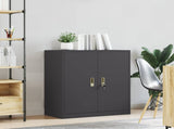 Storage Cabinet Black 80 x 40 x 90 cm Steel 891682