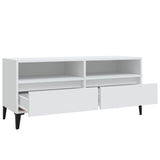 TV Cabinet White 100x34.5x44.5 cm Engineered Wood 831901