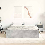Bed Frame without Mattress Concrete Grey 150x200 cm King Size King Size 3203869