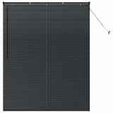 Venetian Blinds Height Adjustable Black 175 x 150 cm Aluminium 42006157