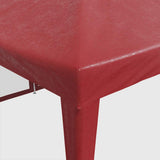 Party Tent with 12 Mesh Sidewalls Red 8x4 m HDPE 4010075