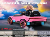 12V Licensed Lamborghini Electric Cars for Kids, Ride On Car with Remote Control for 3-6 Years Old, T3398P422445