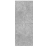 File Cabinet Concrete Grey 60x32x153 cm Engineered Wood 3276647