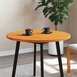 Table Top Round Wax Brown 80x2.5 cm Solid Wood Pine 847129
