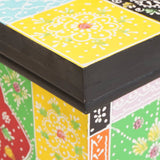 Storage Box Multicolour 40 x 30 x 30 cm Solid Mango wood 4017591