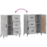 Sideboard Concrete Grey 69.5x34x90 cm Engineered Wood 830264