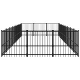 Outdoor Dog Kennel Steel 22.58 m 3124621