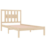 3104053 Bed Frame without Mattress Solid Wood 100x200 cm