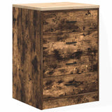 ZNTS Garage Storage Cabinet Smoked Oak 60x51x85 cm Solid Wood Pine 860602