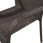 ZNTS 3 Piece Garden Dining Set Brown 3067689