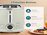 Polished Retro 40-100&degC Kettle and Toaster Set - Grey T3398P425425