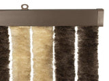 Insect Curtain Chenille Dark Brown and Beige 118 x 220 cm 42034436