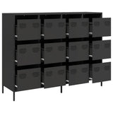 Sideboard Black 135x39x103,5 cm Cold-rolled Steel 3307173
