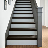 Stair Treads 2 pcs Brown Black 80x30x2 cm Solid Wood Oak 3283803