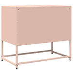 ZNTS TV Cabinet Pink 68x39x60.5 cm Cold-rolled Steel 853333