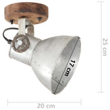 320504 Industrial Wall/Ceiling Lamps 2 pcs Silver 20x25 cm E27