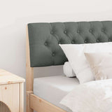 Upholstered Headboard Dark Grey 100 cm Solid Pine Wood 879190
