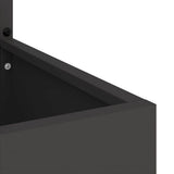 Garden Privacy Screen Black 32 x 32 x 150 cm Cold-rolled steel 876420