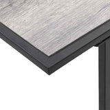 Garden Table Grey 100 x 55 x 70 cm Wood 42007553