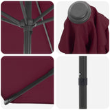 Garden Parasol with Base 200 x 300 cm Polyester Rectangular 42036172