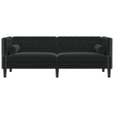 Sofa Black 194 x 74.5 x 70.5 cm Velvet 42013024