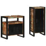 Bathroom Furniture Set 2 pcs Multicolour Solid Reclaimed Wood 3305609