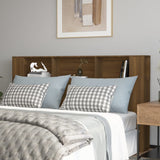 Headboard Cabinet Brown Oak 180x18.5x104.5 cm 817278