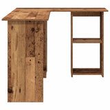 Desk with Shelf Old Wood 142 x 102 x 73 cm Engineered Wood 869296