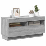 TV Cabinet with LED Lights Grey Sonoma 80x35x40 cm 815724