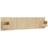 Bed Headboard with Cabinets Sonoma Oak Engineered Wood 3115766